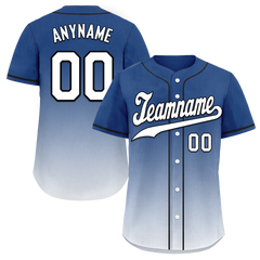 Custom Blue White Fade Fashion Personalized Authentic Baseball Jersey BSBJ01-D0a70db