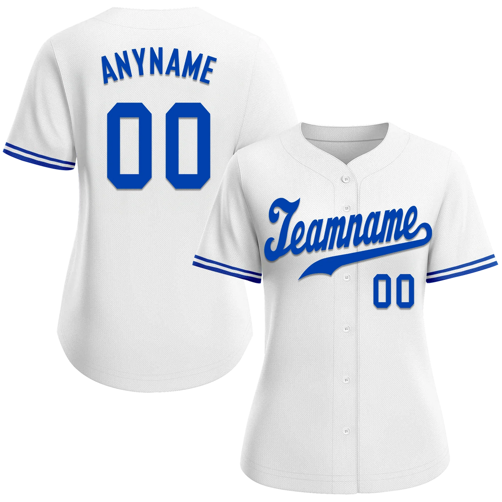 Custom White Classic Style Blue Personalized Authentic Baseball Jersey BSBJ01-bd0fa0f - Coolcustomize