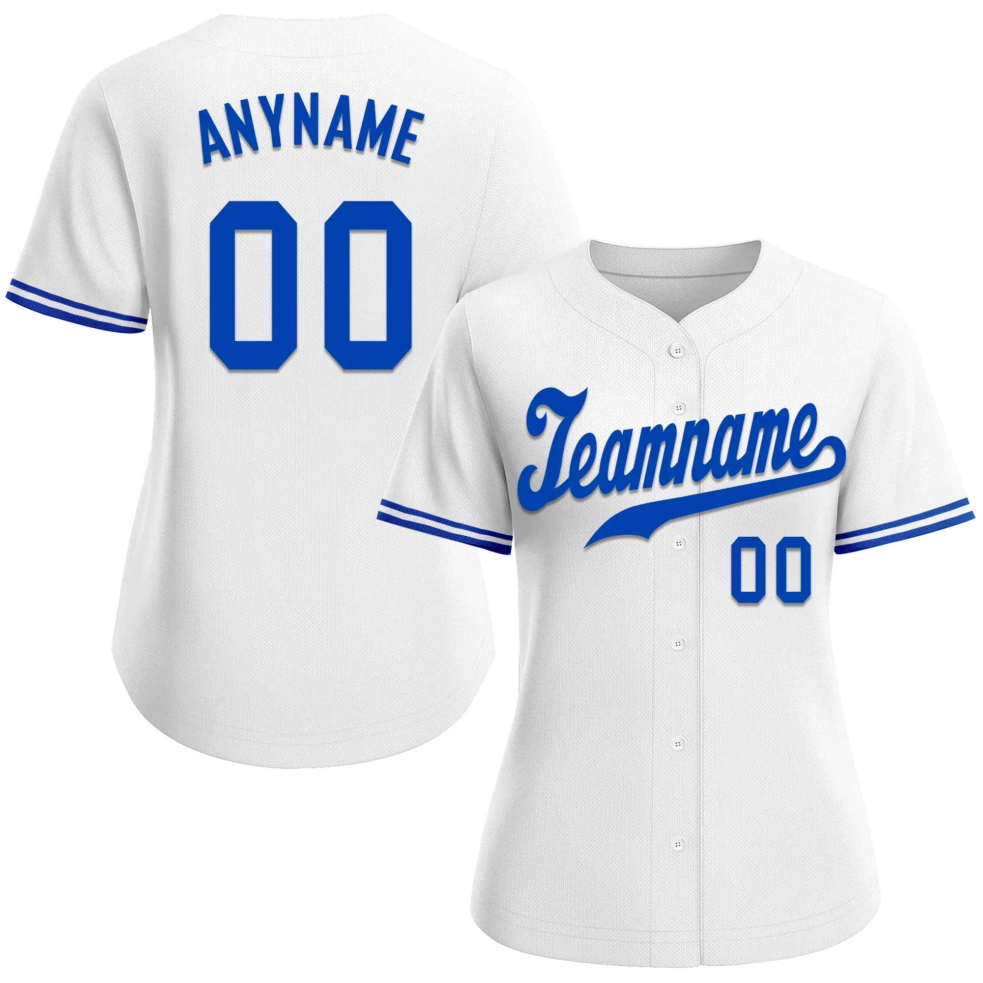 Custom White Classic Style Blue Personalized Authentic Baseball Jersey BSBJ01-bd0fa0f - Coolcustomize