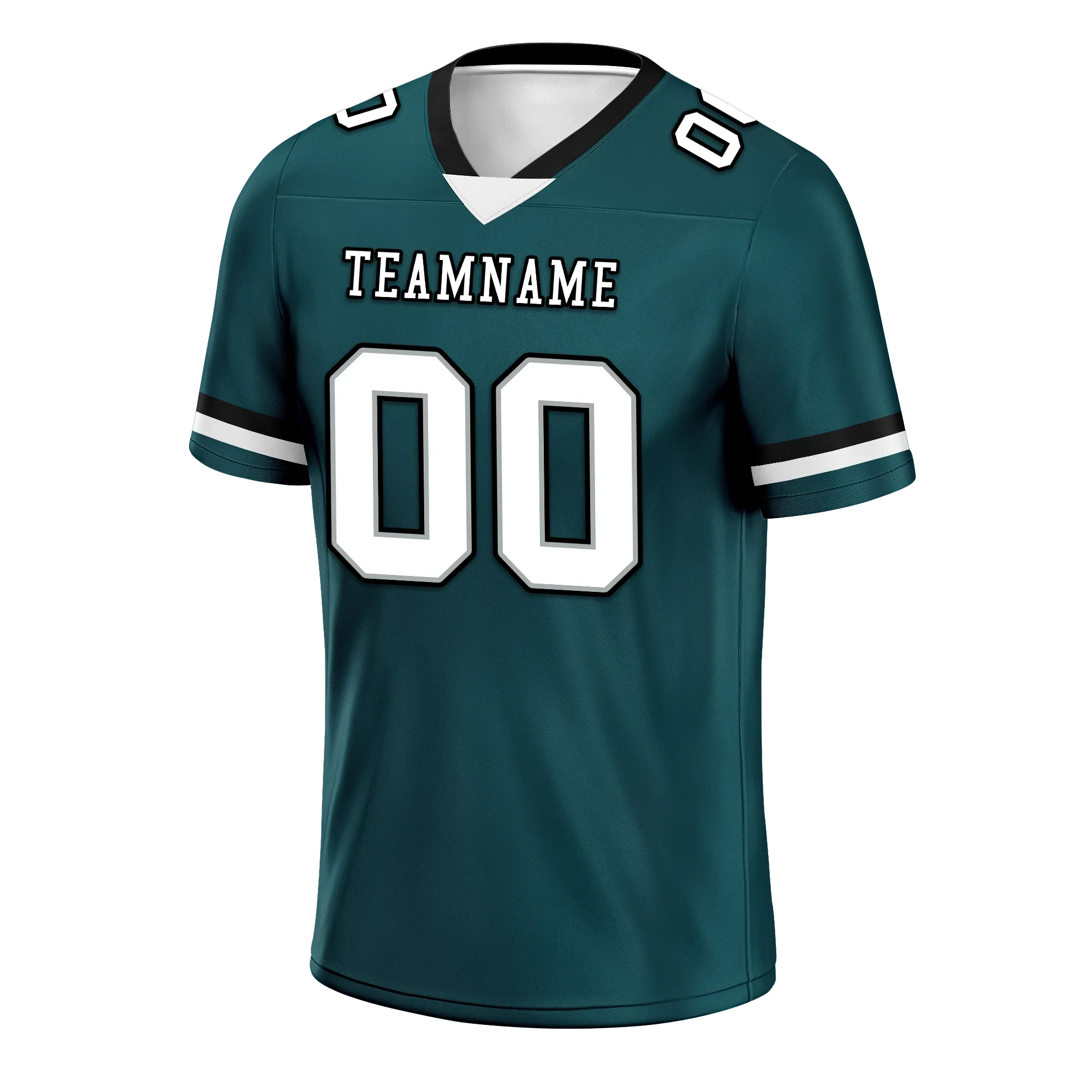 Custom Cyan Classic Style Personalized Authentic Football Jersey FBJ02-bd0a70ab - Coolcustomize