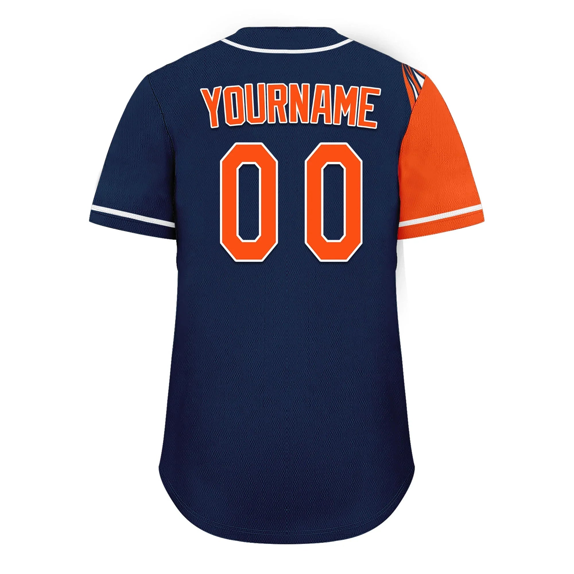 Custom Blue Orange Classic Style Personalized Authentic Baseball Jersey UN002-D0b0a00-a0 - Coolcustomize