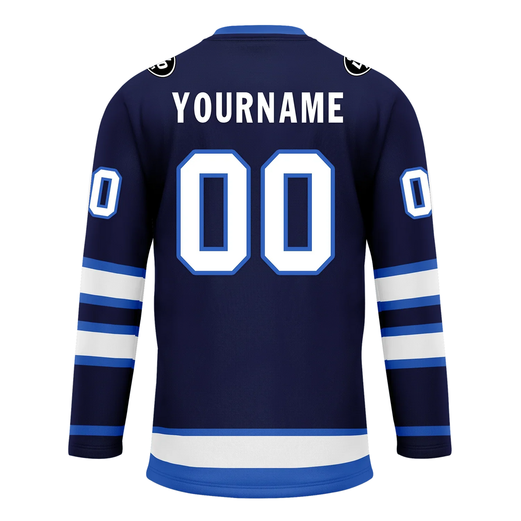 Custom Blue Personalized Hockey Jersey HCKJ01-D0a70d9 - Coolcustomize