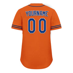 Custom Orange Classic Style Blue Personalized Authentic Baseball Jersey UN002-bd0b00d8-a