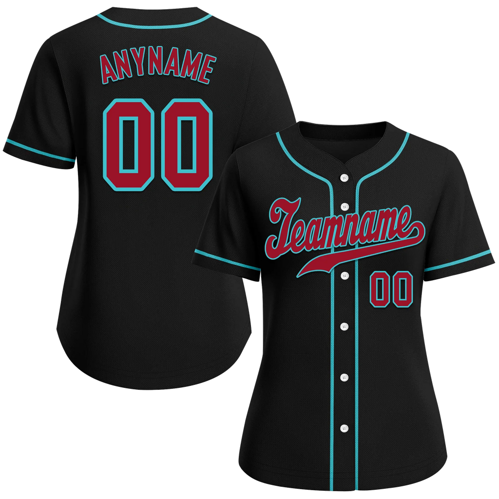 Custom Black Classic Style Red Personalized Authentic Baseball Jersey BSBJ01-bd0faec - Coolcustomize