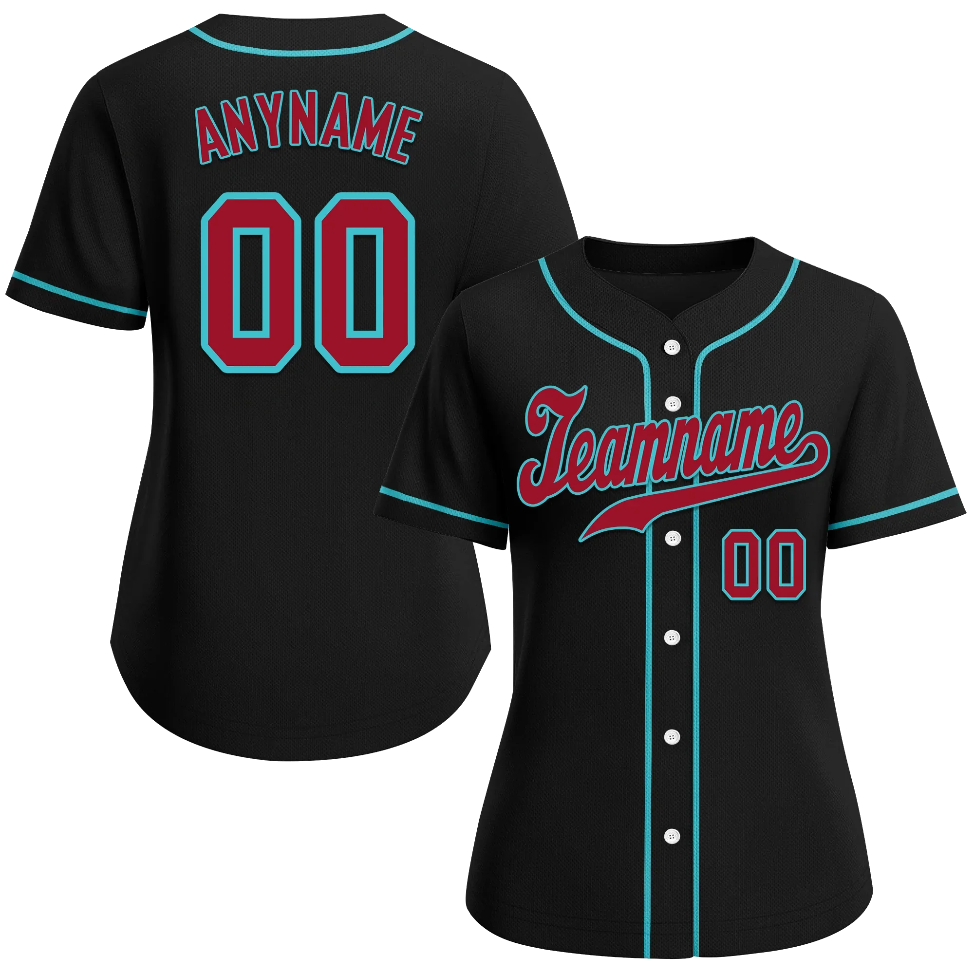 Custom Black Classic Style Red Personalized Authentic Baseball Jersey BSBJ01-bd0faec - Coolcustomize