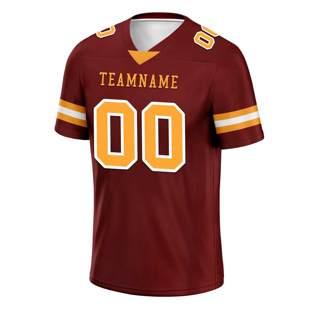Custom Brown Classic Style Personalized Authentic Football Jersey FBJ02-bd0a70af - Coolcustomize