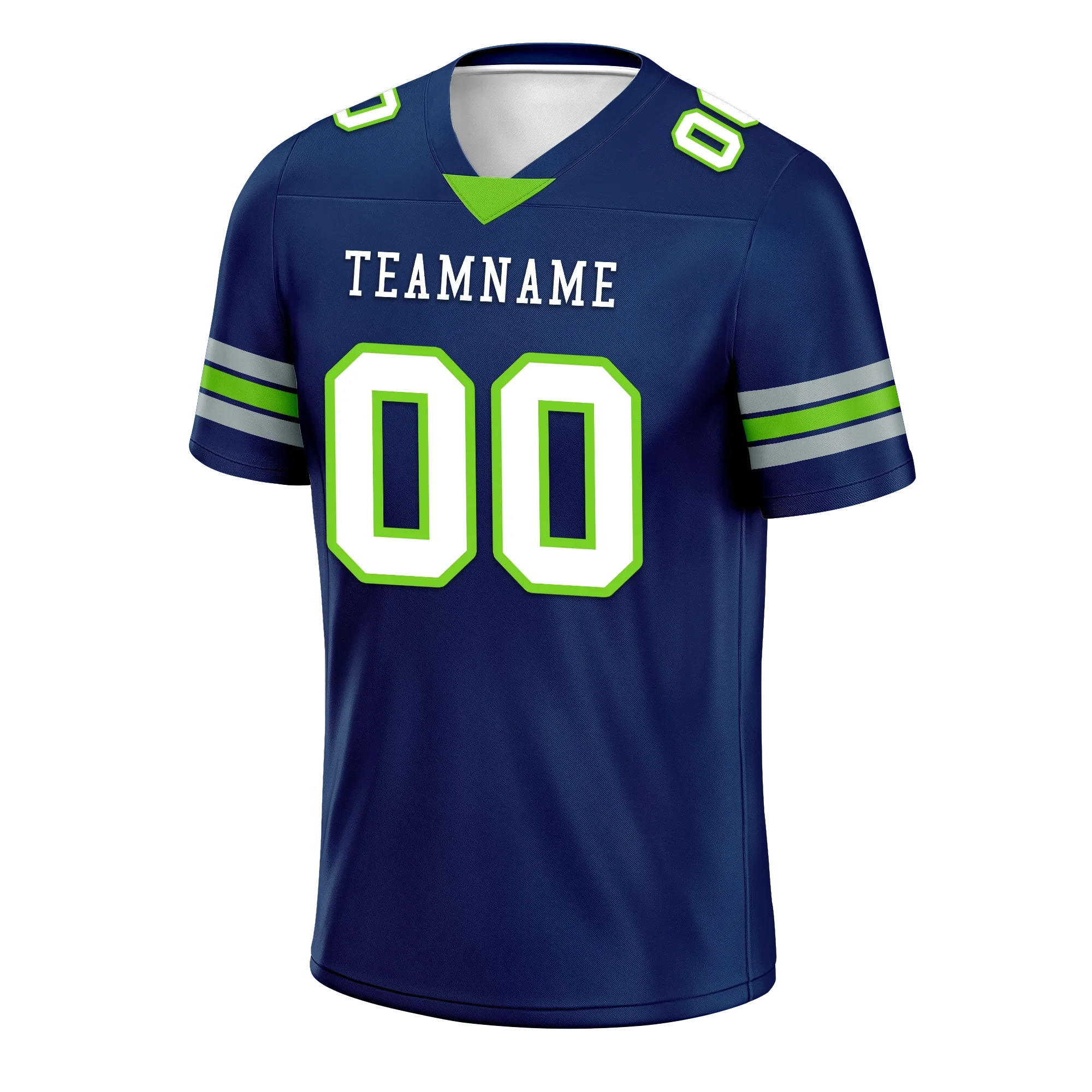 Custom Blue Classic Style Personalized Authentic Football Jersey FBJ02-bd0a70ad - Coolcustomize