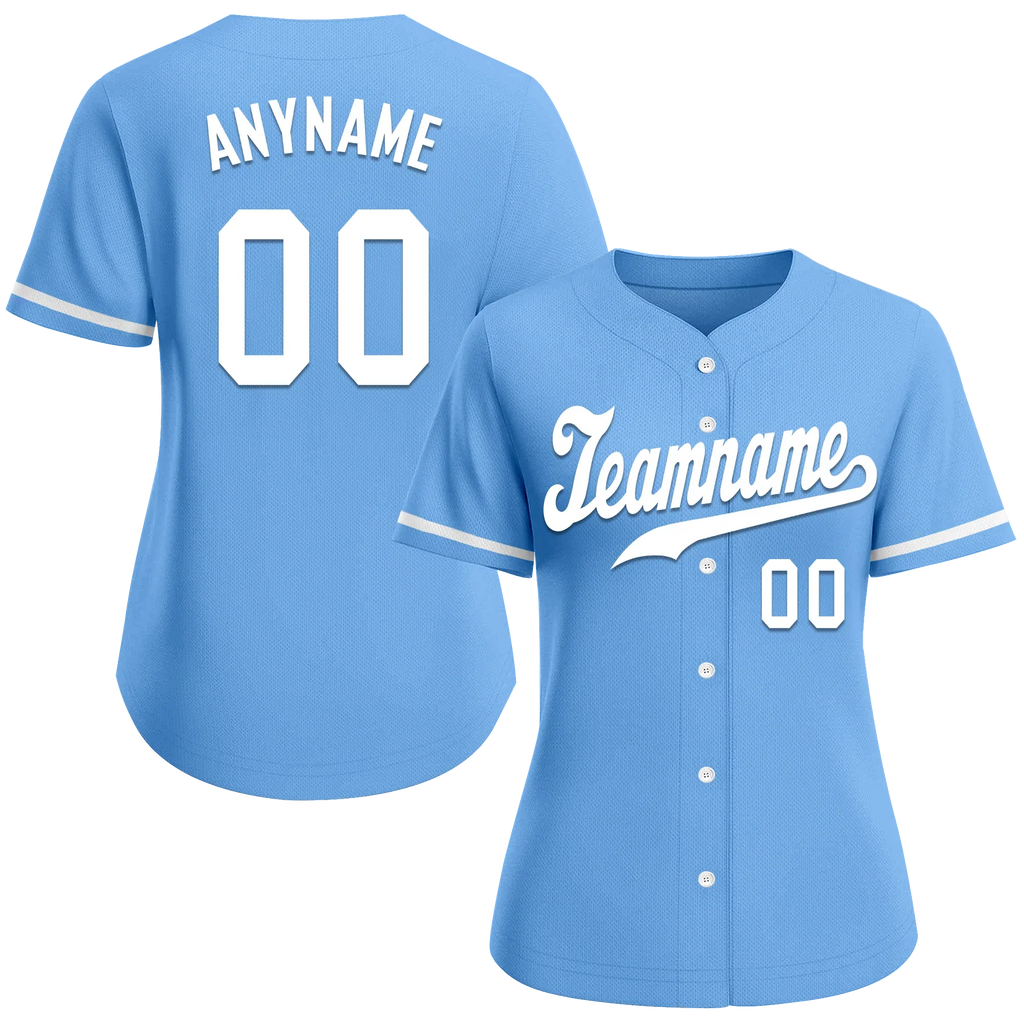 Custom Blue Classic Style White Personalized Authentic Baseball Jersey BSBJ01-bd0fab0 - Coolcustomize
