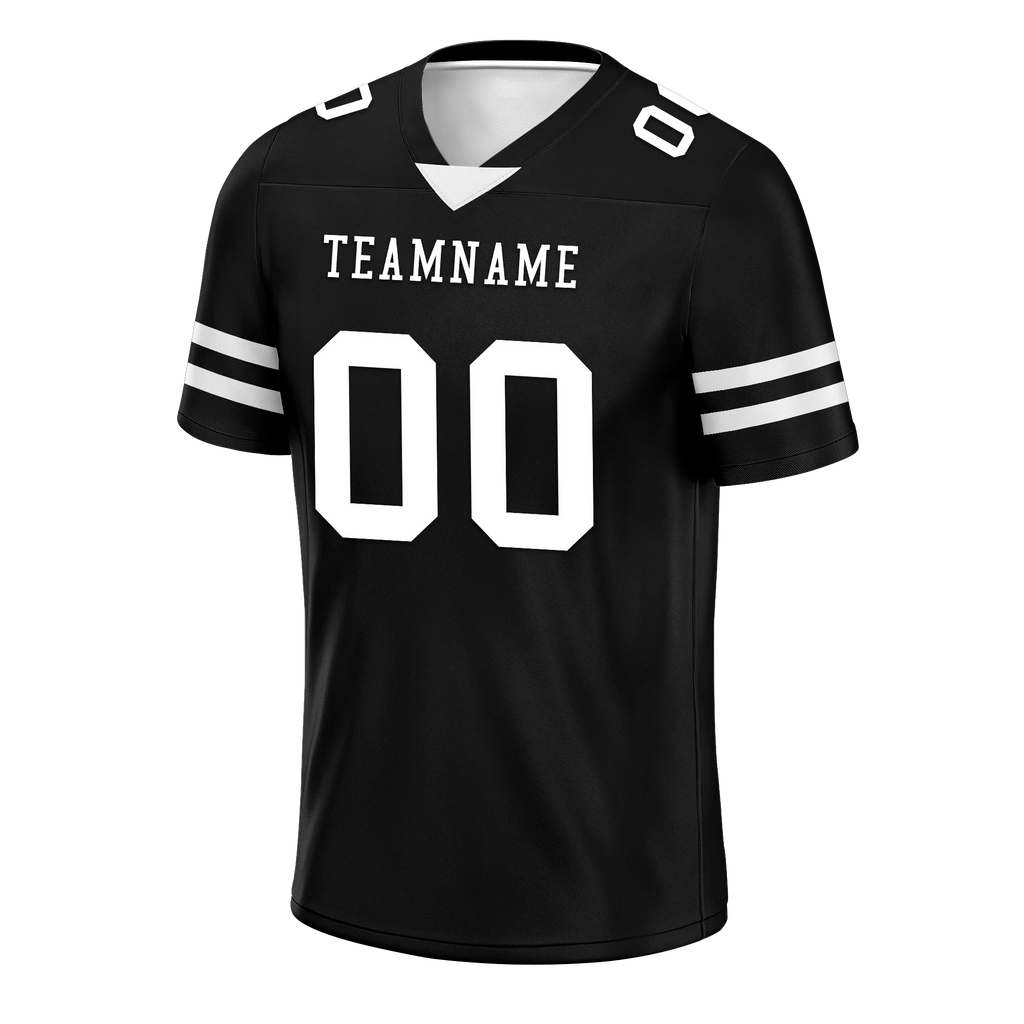 Custom Black Classic Style Personalized Authentic Football Jersey FBJ02-bd0a70bc - Coolcustomize