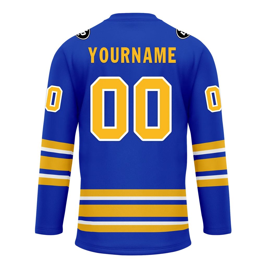 Custom Blue Yellow Personalized Hockey Jersey HCKJ01-D0a70aa - Coolcustomize