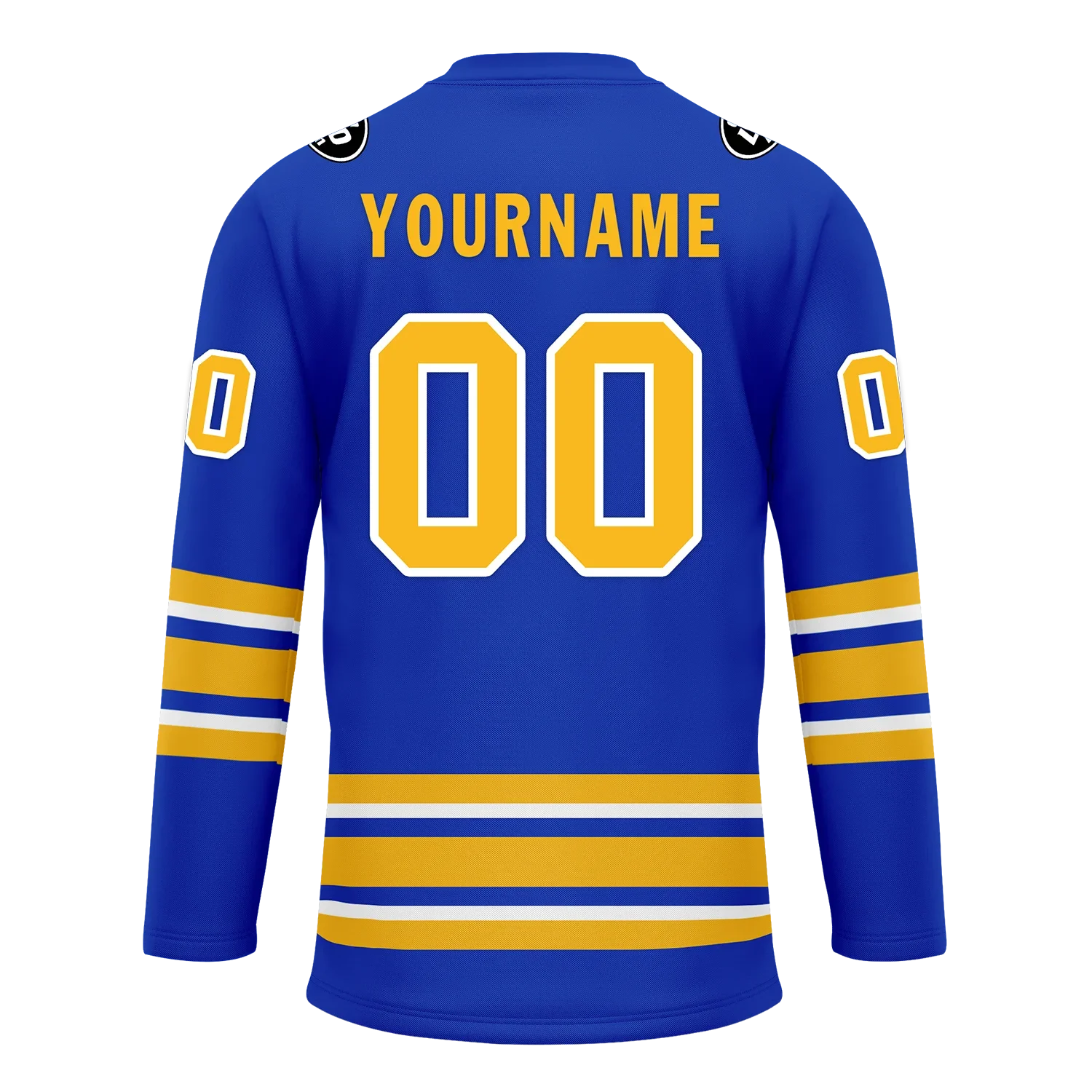 Custom Blue Yellow Personalized Hockey Jersey HCKJ01-D0a70aa - Coolcustomize