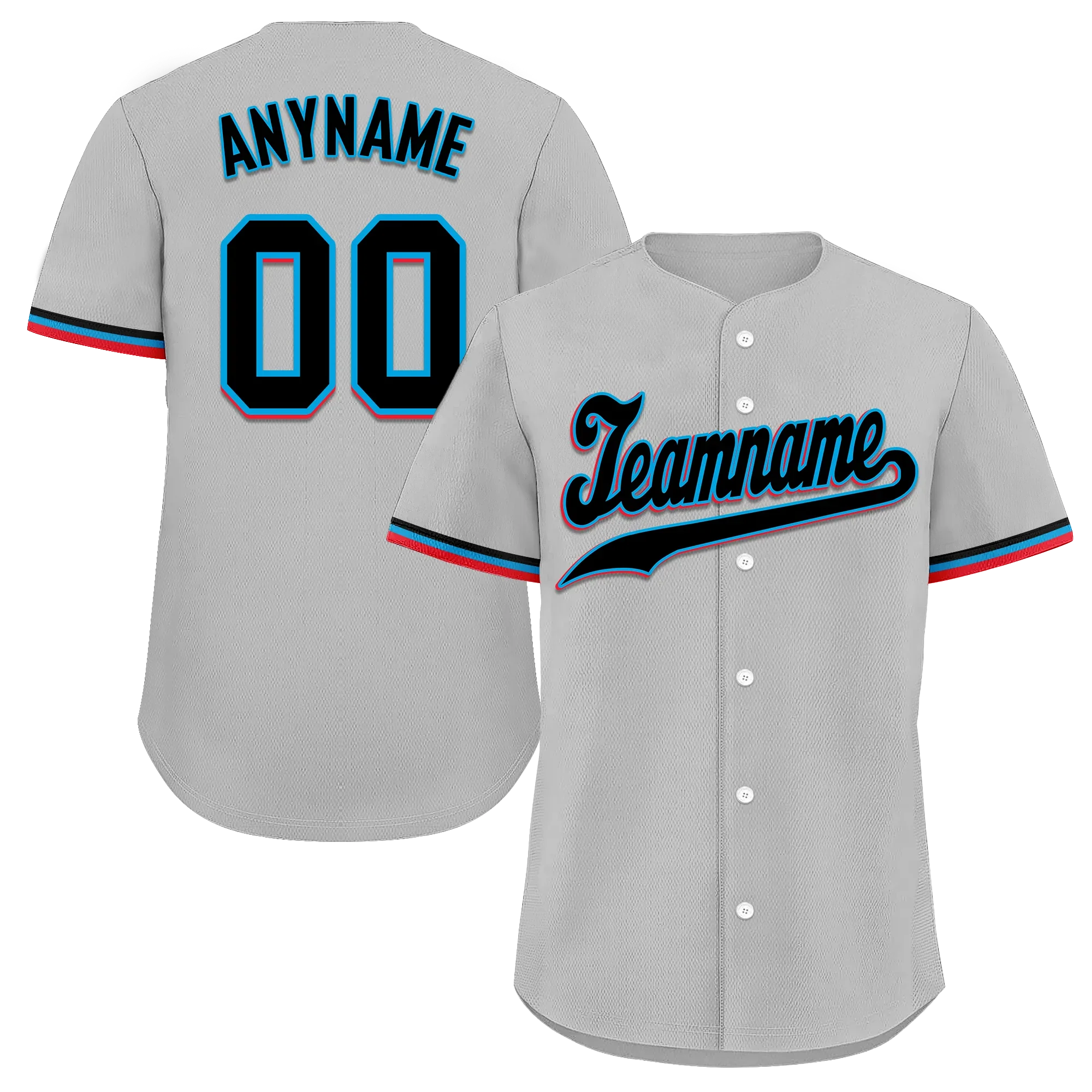Custom Grey Classic Style Black Personalized Authentic Baseball Jersey BSBJ01-bd0facf - Coolcustomize