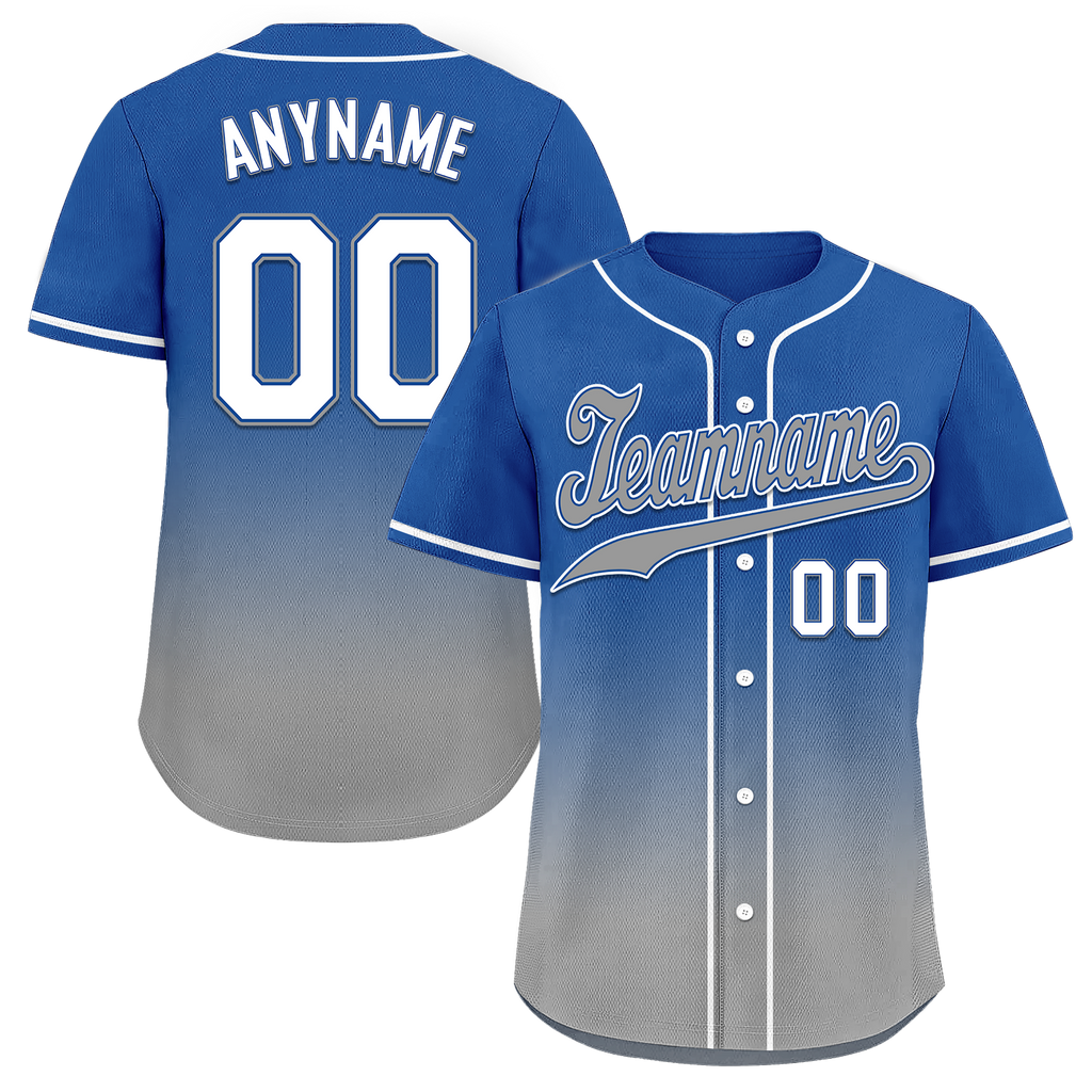 Custom Blue Grey Fade Fashion Personalized Authentic Baseball Jersey BSBJ01-D0a70bf - Coolcustomize