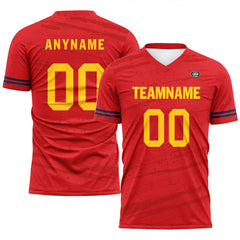 Custom Red Soccer Sets Jersey Personalized SCJ101-D28021