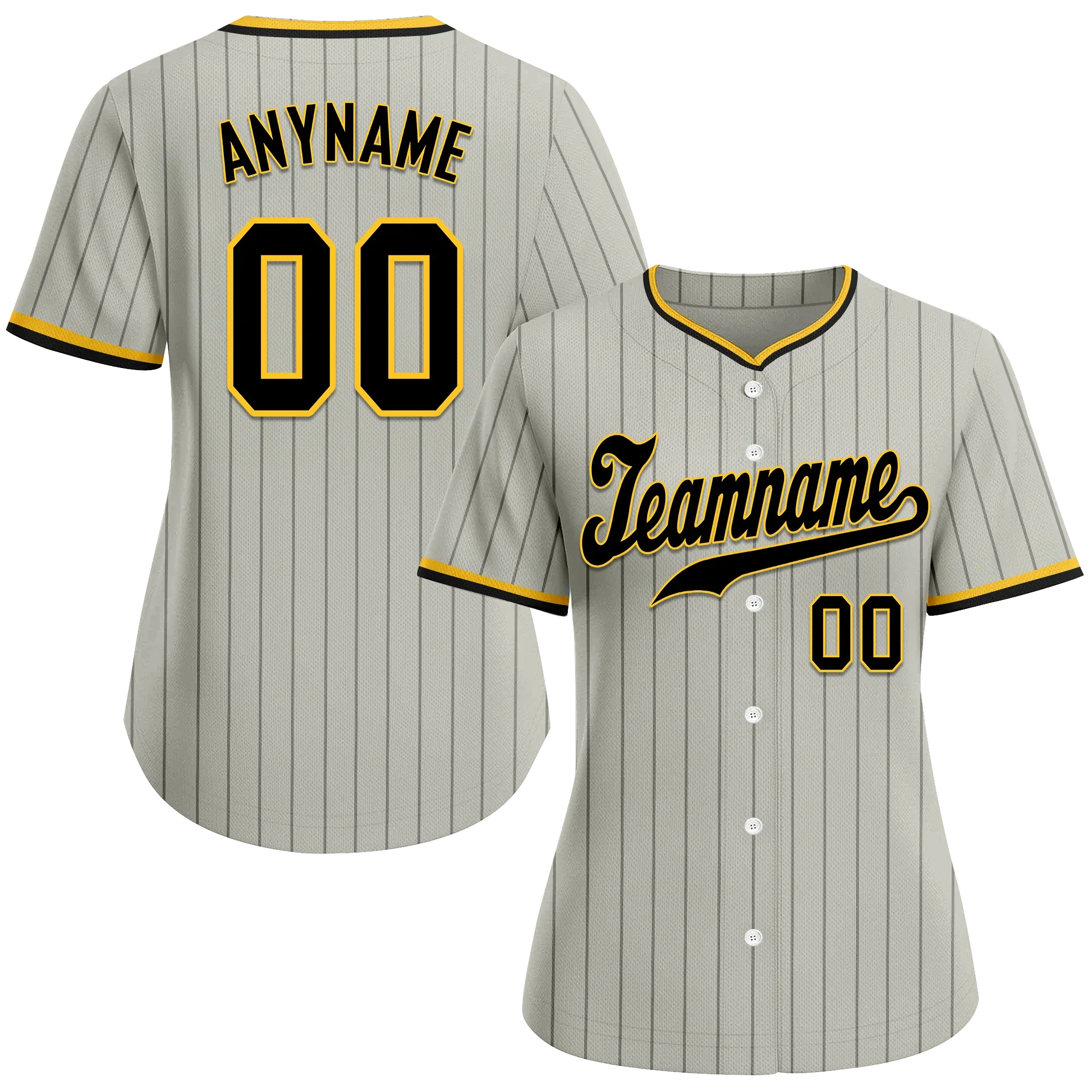 Custom Grey Classic Style Black Personalized Authentic Baseball Jersey BSBJ01-bd0faef - Coolcustomize