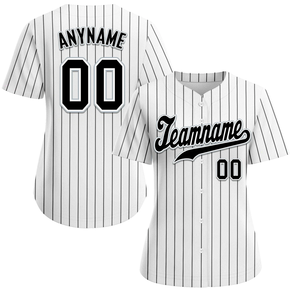 Custom White Classic Style Black Personalized Authentic Baseball Jersey BSBJ01-bd0faa8 - Coolcustomize