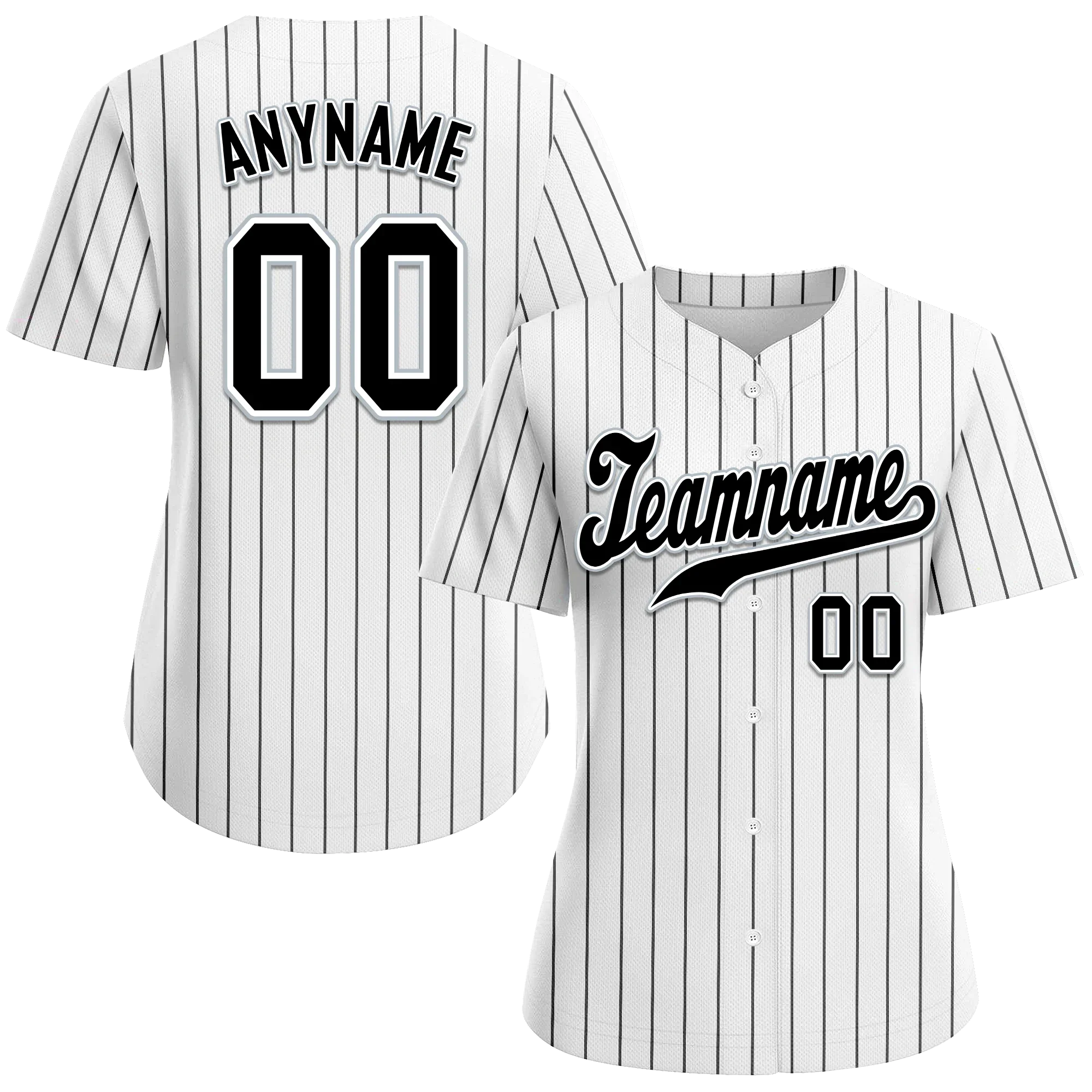 Custom White Classic Style Black Personalized Authentic Baseball Jersey BSBJ01-bd0faa8 - Coolcustomize