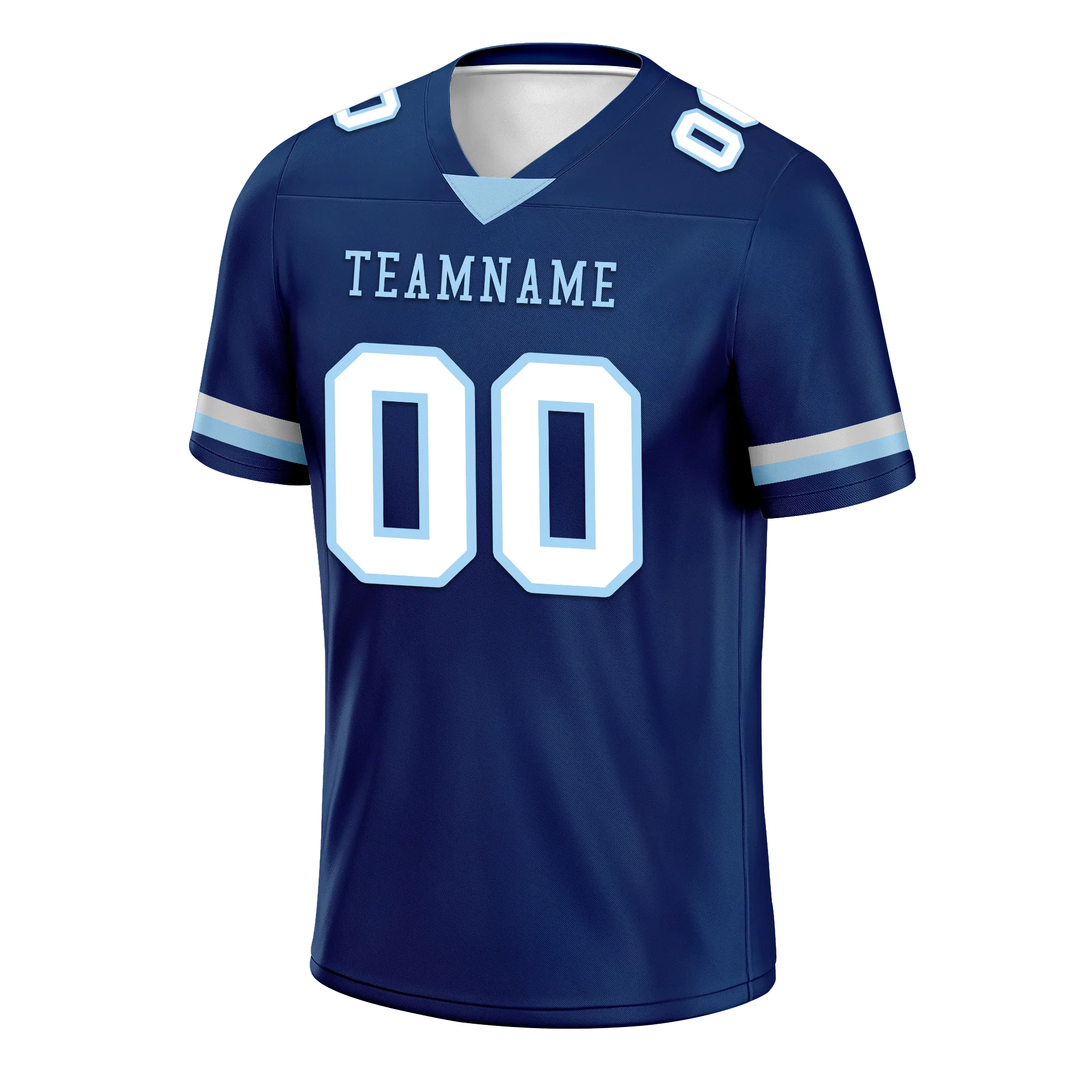 Custom Blue Classic Style Personalized Authentic Football Jersey FBJ02-bd0a70a7 - Coolcustomize