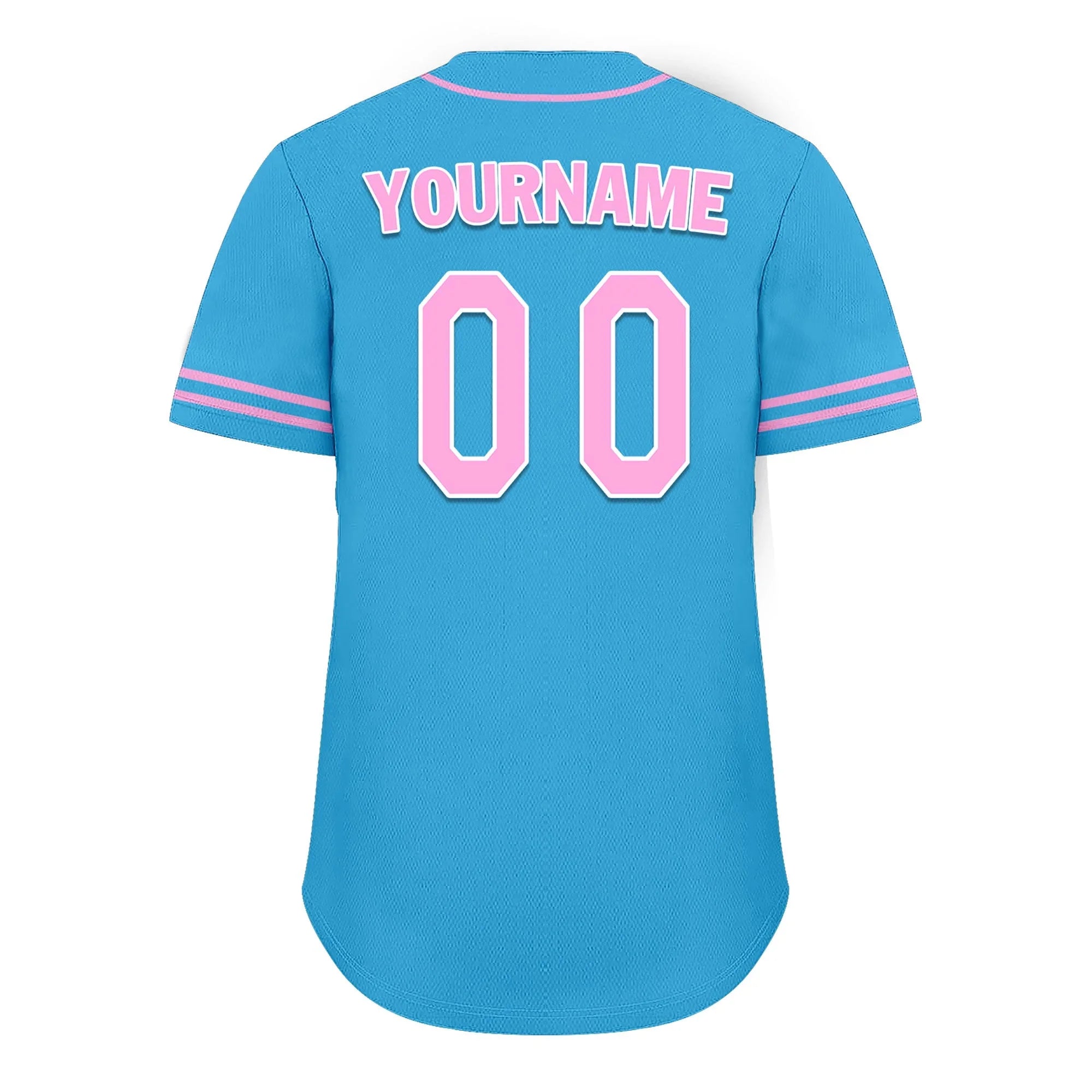 Custom Blue Classic Style Pink Personalized Authentic Baseball Jersey UN002-bd0b00d8-cd - Coolcustomize
