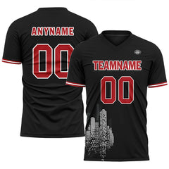 Custom Black Soccer Sets Jersey Personalized SCJ101-D28025