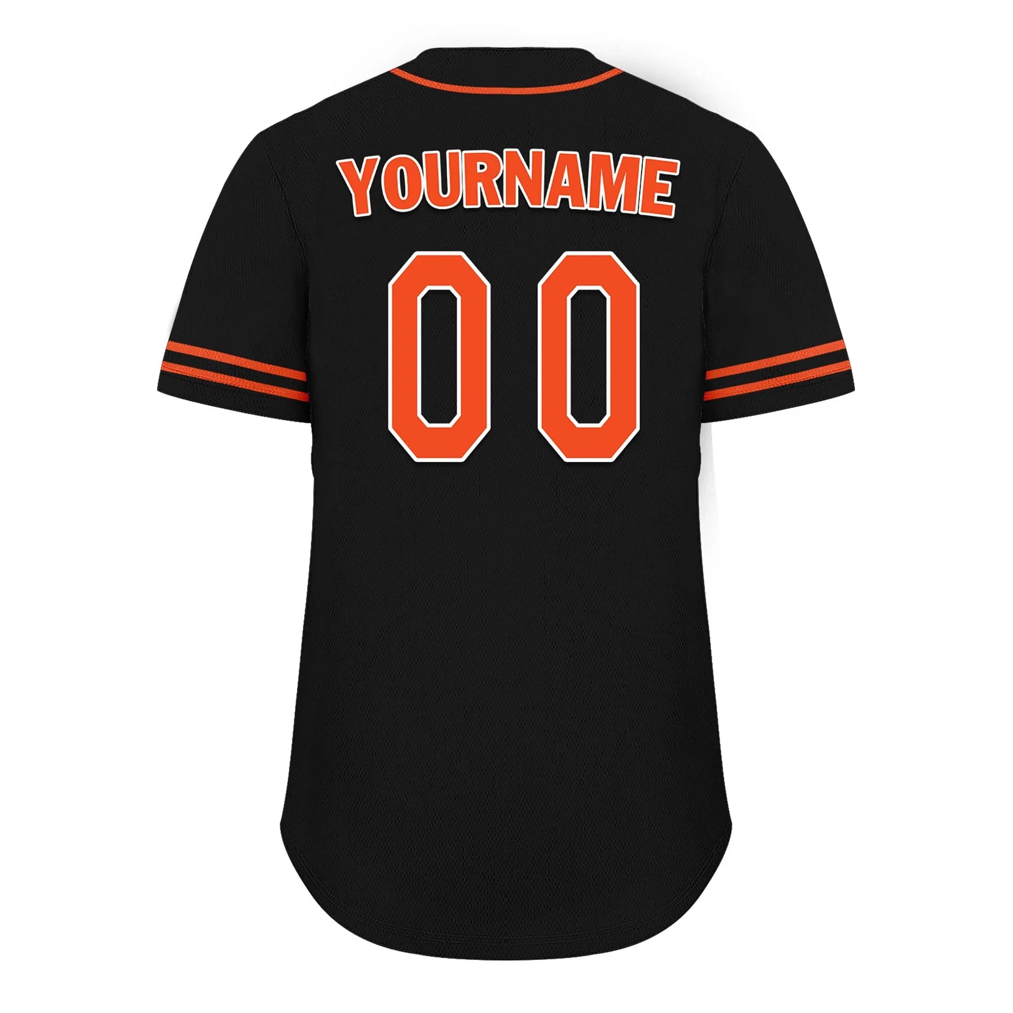 Custom Black Classic Style Orange Personalized Authentic Baseball Jersey UN002-bd0b00d8-b9 - Coolcustomize