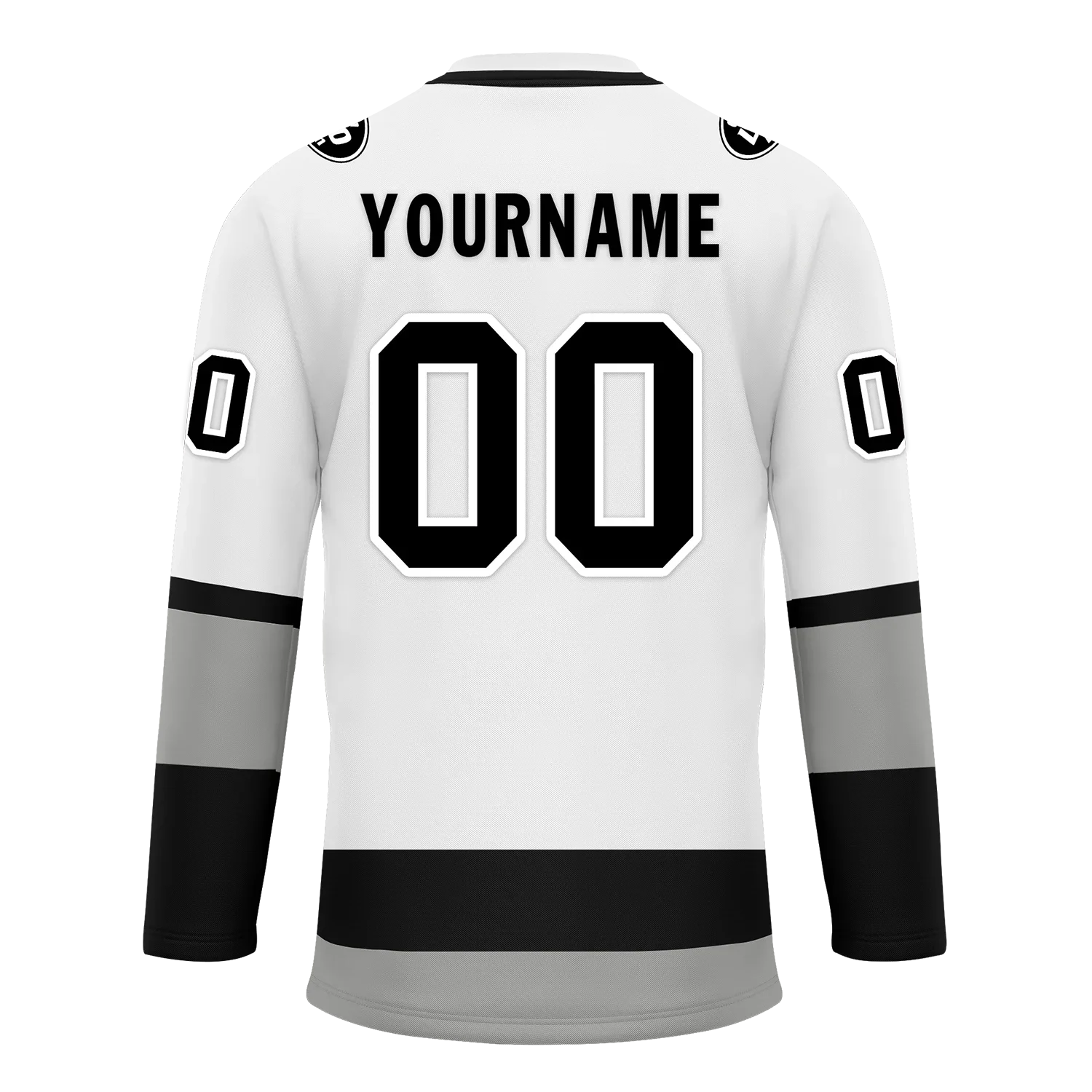 Custom White Grey Personalized Hockey Jersey HCKJ01-D0a70e7 - Coolcustomize