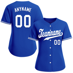 Custom Blue Classic Style White Personalized Authentic Baseball Jersey BSBJ01-bd0fa0e