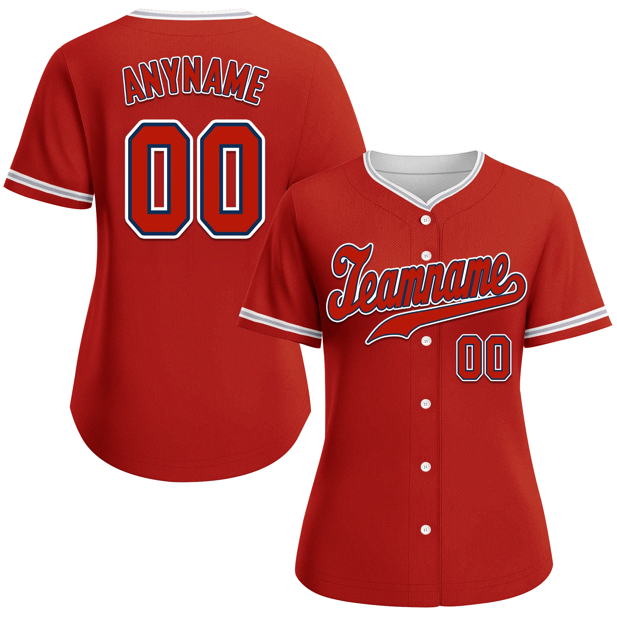 Custom Red Classic Style Red Personalized Authentic Baseball Jersey BSBJ01-bd0fab7 - Coolcustomize
