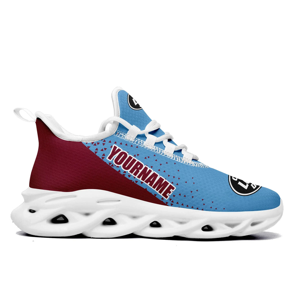 Custom Blue Red Jersey MaxSoul Shoes and Hat Combo Offer Personalized ZH-D0b009c-b - Coolcustomize