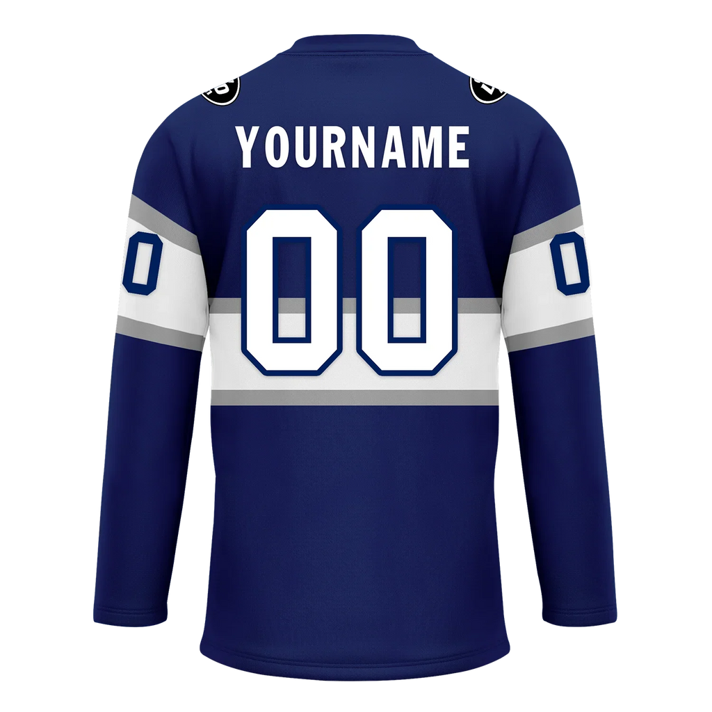Custom Blue White Personalized Hockey Jersey HCKJ01-D0a70bd - Coolcustomize