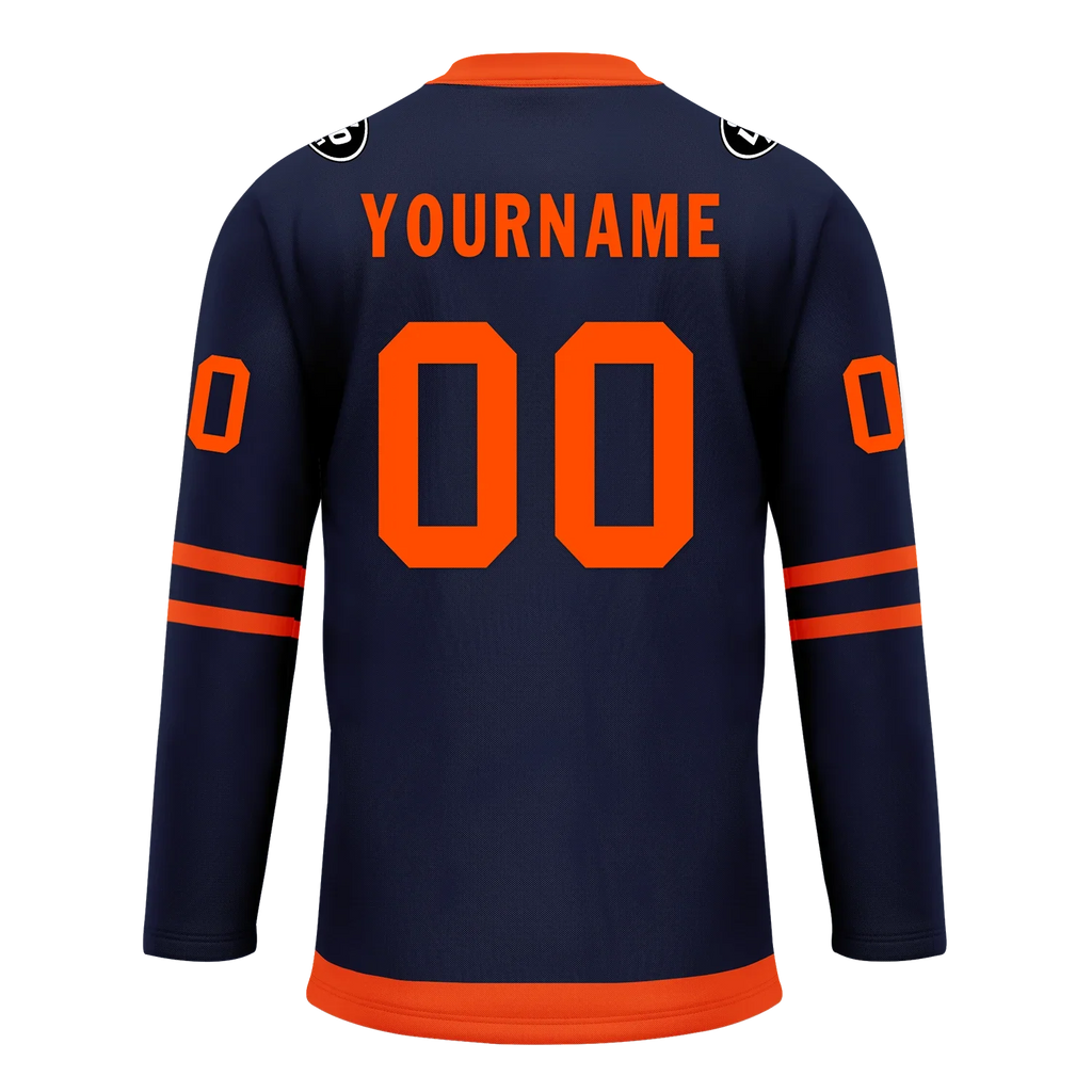 Custom Blue Orange Personalized Hockey Jersey HCKJ01-D0a70c8 - Coolcustomize