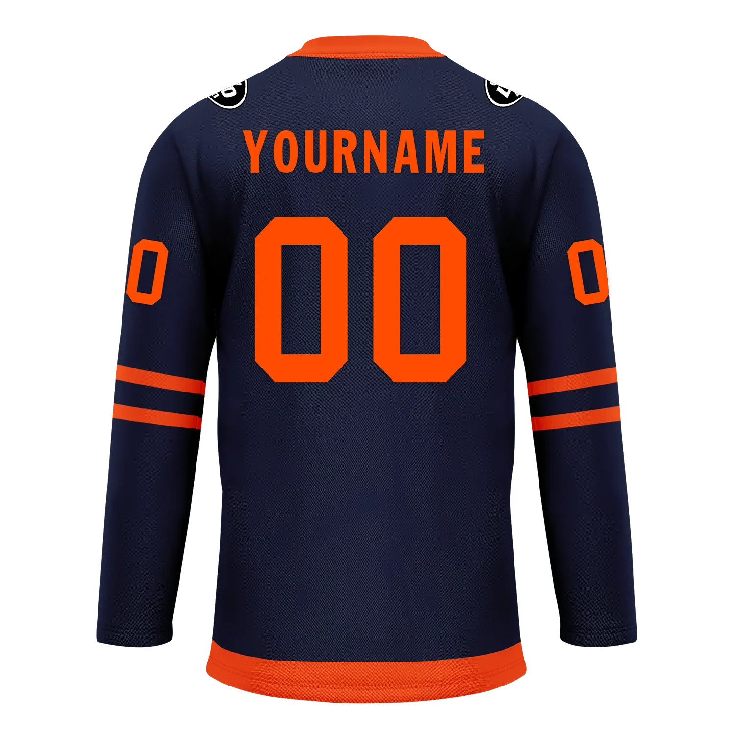 Custom Blue Orange Personalized Hockey Jersey HCKJ01-D0a70c8 - Coolcustomize