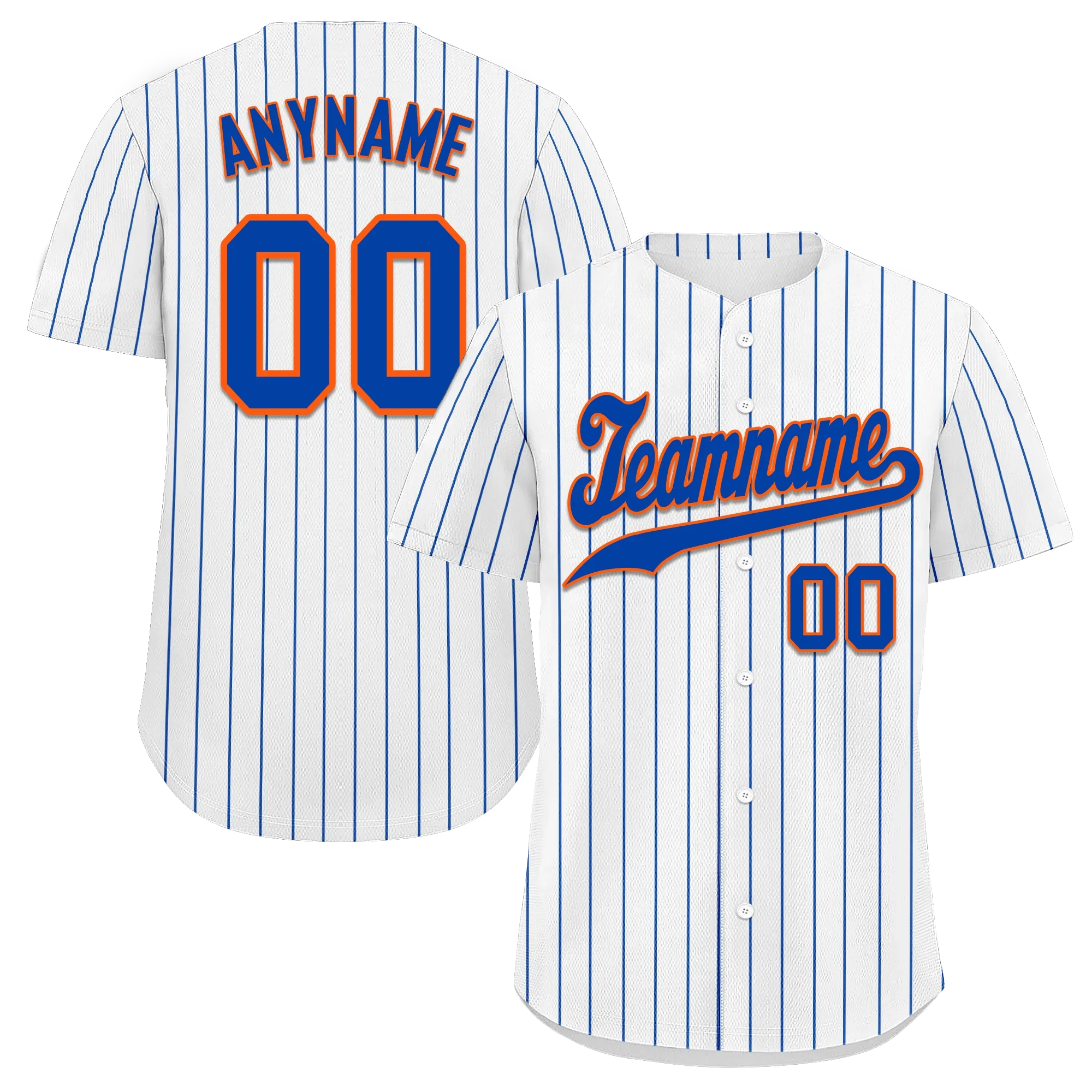 Custom White Classic Style Blue Personalized Authentic Baseball Jersey BSBJ01-bd0fa07 - Coolcustomize