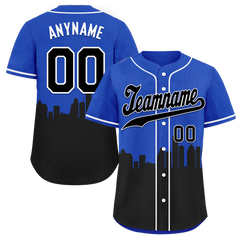 Custom Blue Black City Edition Personalized Authentic Baseball Jersey BSBJ01-D017127