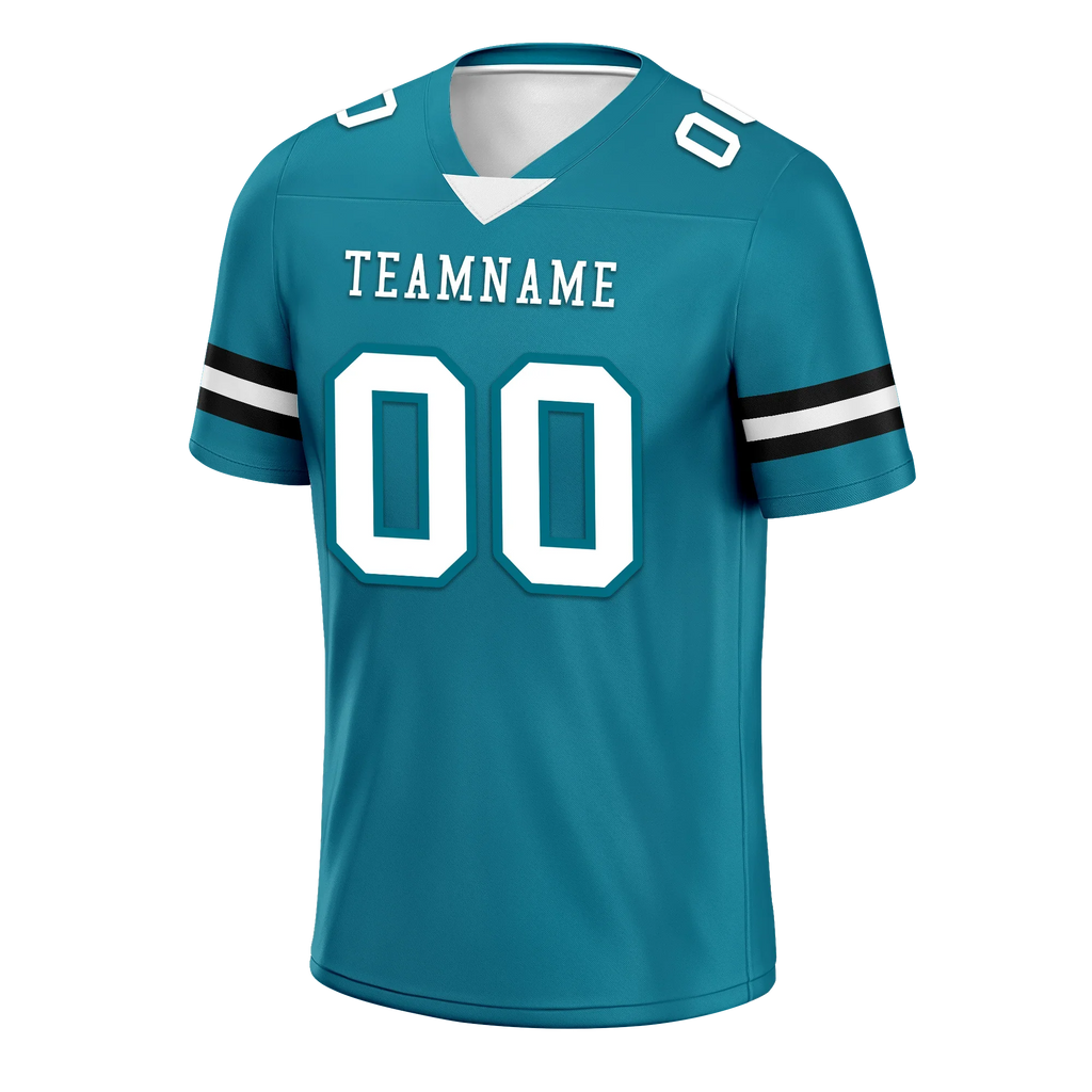 Custom Blue Classic Style Personalized Authentic Football Jersey FBJ02-bd0a70be - Coolcustomize