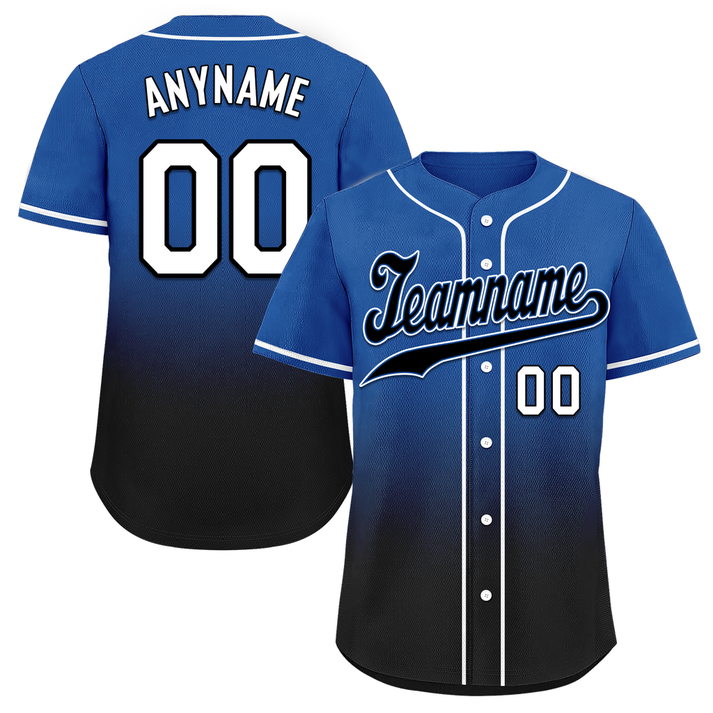 Custom Blue Black Fade Fashion Personalized Authentic Baseball Jersey BSBJ01-D0a70be - Coolcustomize