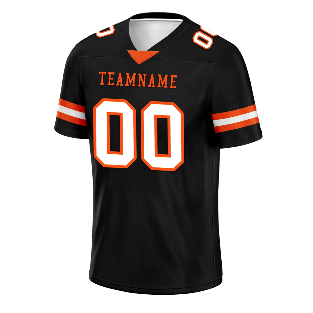 Custom Black Classic Style Personalized Authentic Football Jersey FBJ02-bd0a70c0 - Coolcustomize