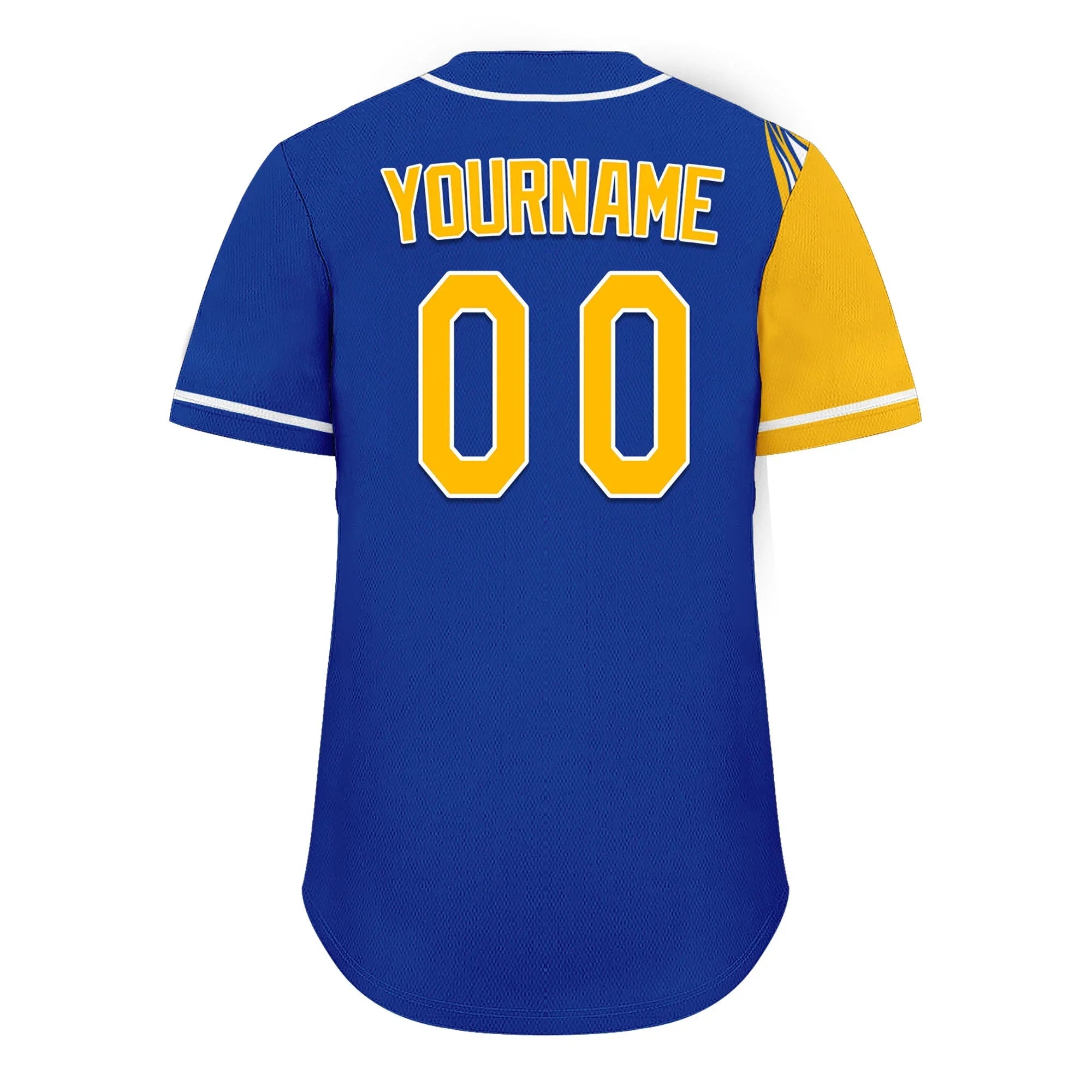 Custom Blue Yellow Classic Style Personalized Authentic Baseball Jersey UN002-D0b0a00-ae - Coolcustomize