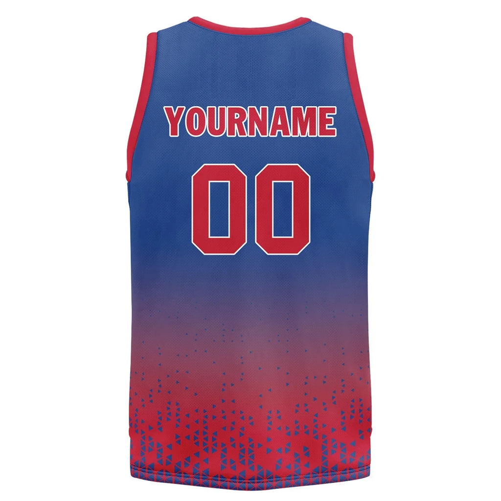 Custom Blue Red Fade Fashion Sports Uniform Basketball Jersey BBJ01-D020102-1 - Coolcustomize
