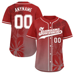 Custom Red Classic Style Personalized Authentic Baseball Jersey BSBJ01-D020160-3