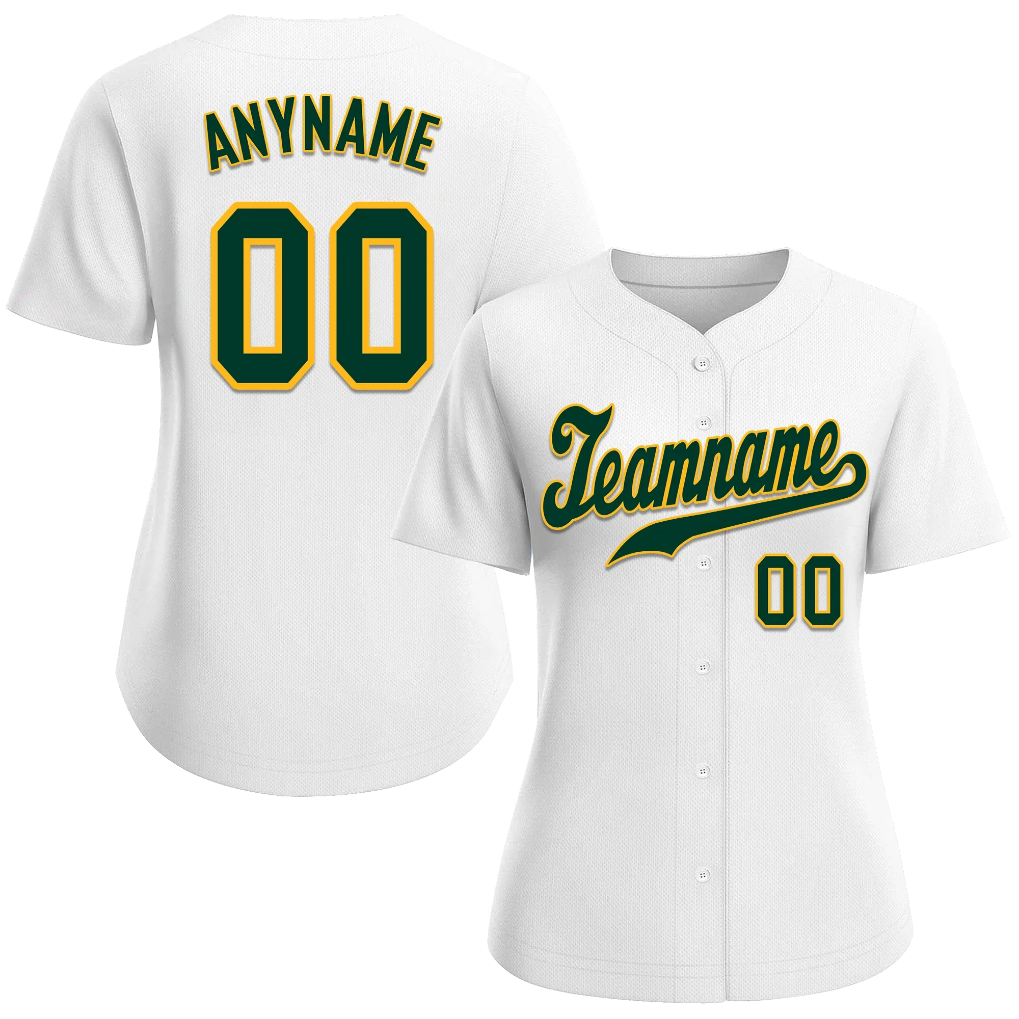 Custom White Classic Style Green Personalized Authentic Baseball Jersey BSBJ01-bd0fac0 - Coolcustomize
