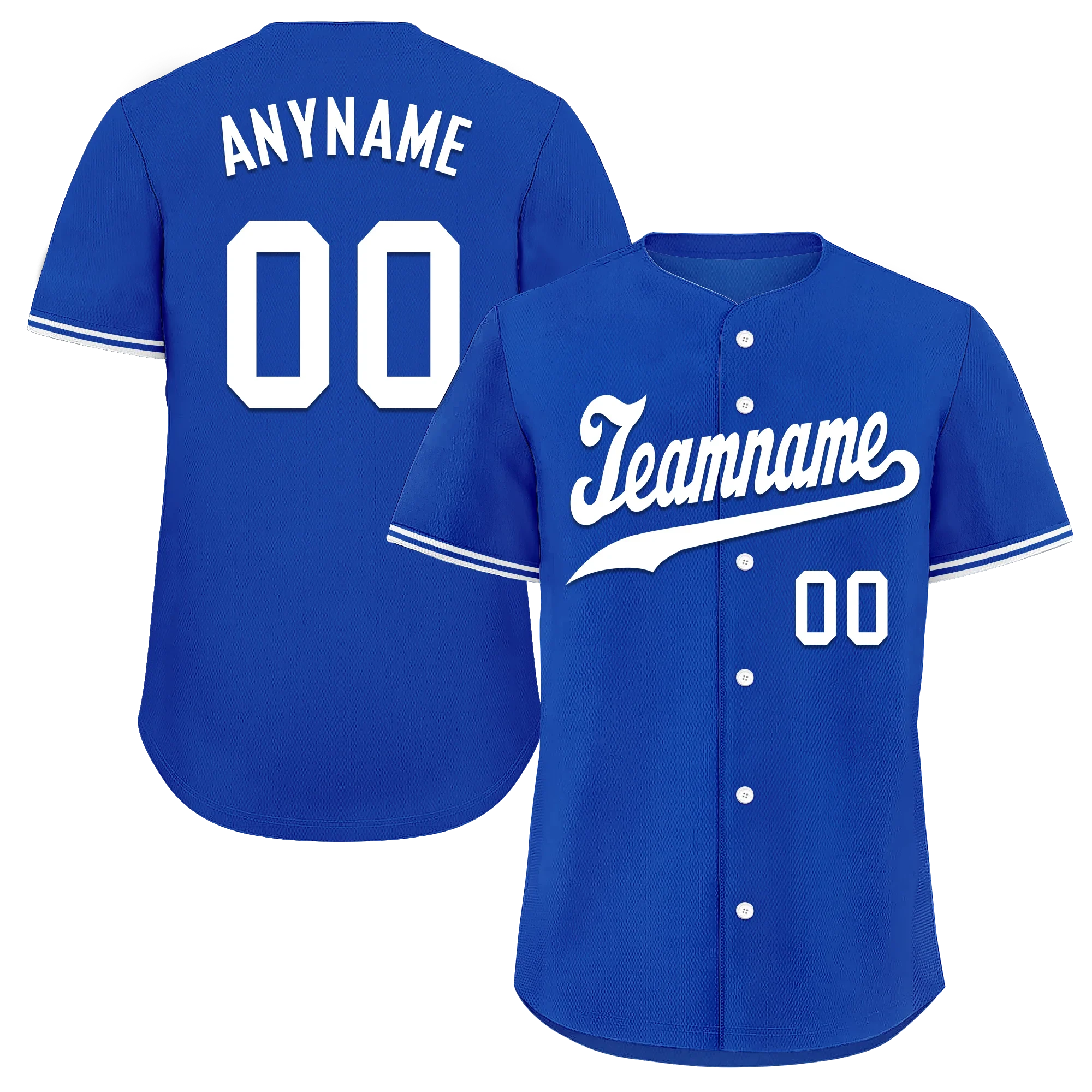 Custom Blue Classic Style White Personalized Authentic Baseball Jersey BSBJ01-bd0fa0e - Coolcustomize