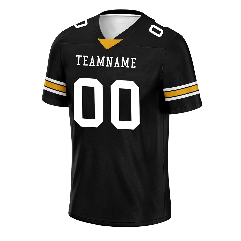 Custom Black Classic Style Personalized Authentic Football Jersey FBJ02-bd0a70a8 - Coolcustomize