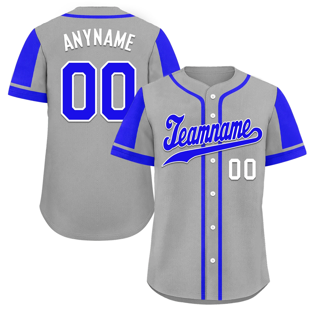 Custom Gray Purple Raglan Sleeves Personalized Authentic Baseball Jersey BSBJ01-D017189 - Coolcustomize