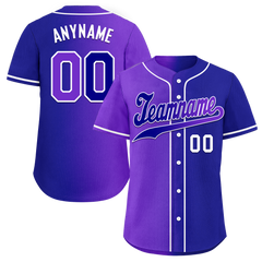 Custom Purple Blue Gradient Fashion Personalized Authentic Baseball Jersey BSBJ01-D0a7a0b