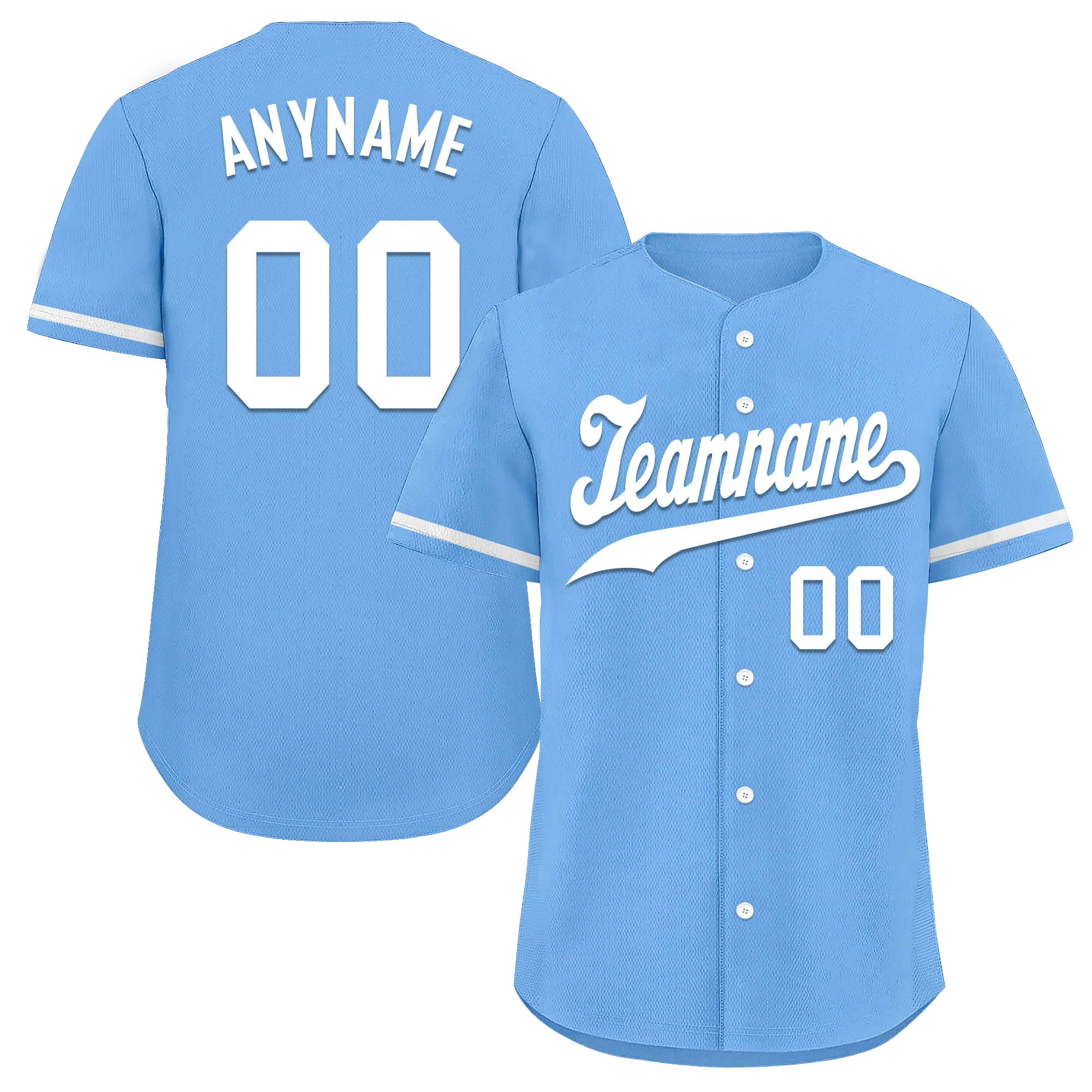 Custom Blue Classic Style White Personalized Authentic Baseball Jersey BSBJ01-bd0fab0 - Coolcustomize