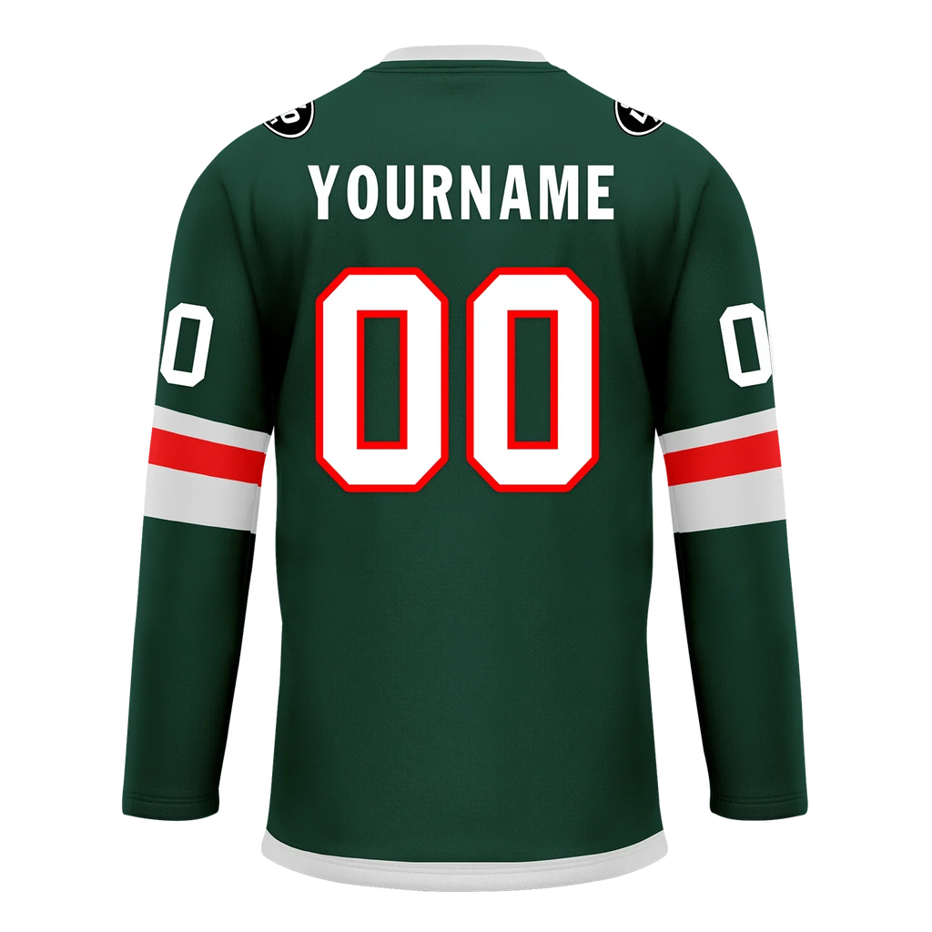 Custom Green Personalized Hockey Jersey HCKJ01-D0a70b9 - Coolcustomize