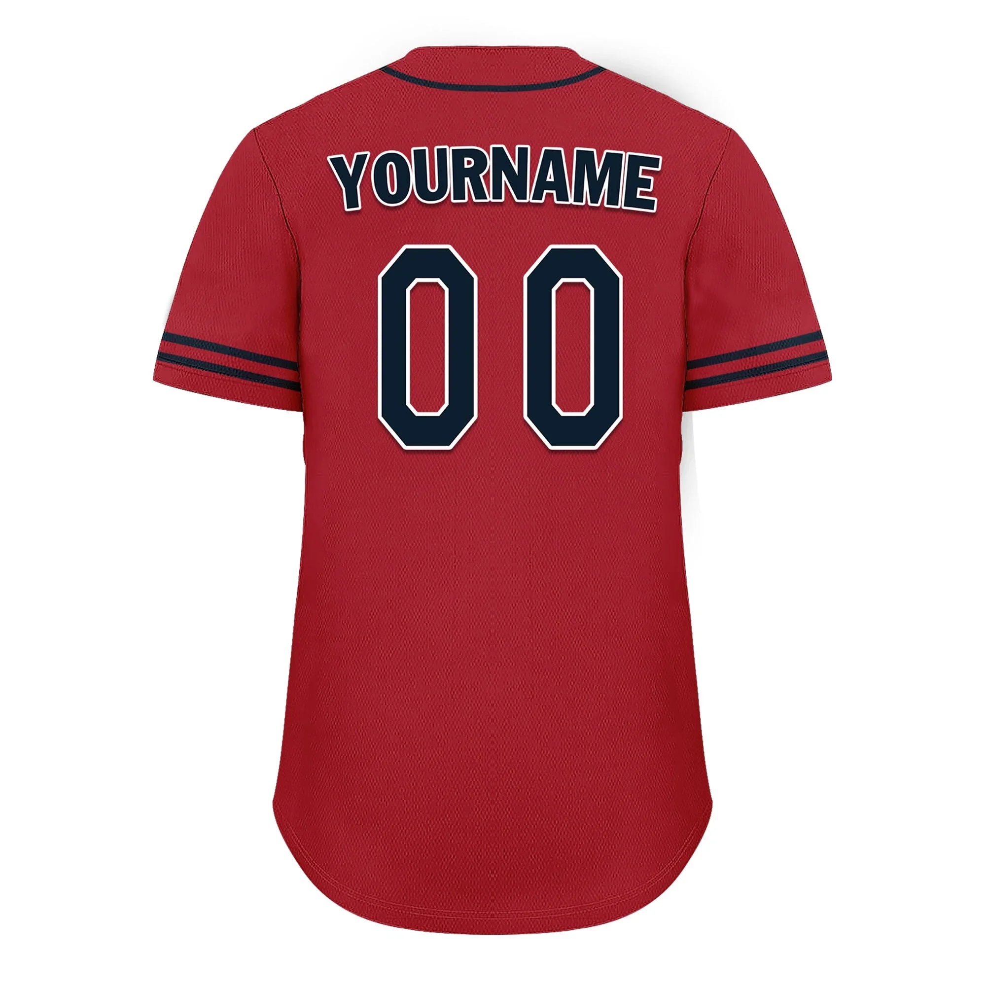 Custom Red Classic Style Black Personalized Authentic Baseball Jersey UN002-bd0b00d8-f - Coolcustomize