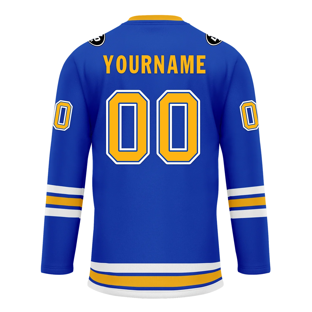 Custom Blue Yellow Personalized Hockey Jersey HCKJ01-D0a70cc - Coolcustomize