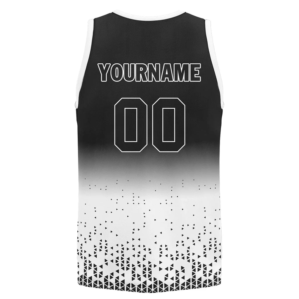 Custom Black White Fade Fashion Sports Uniform Basketball Jersey BBJ01-D020102-2 - Coolcustomize